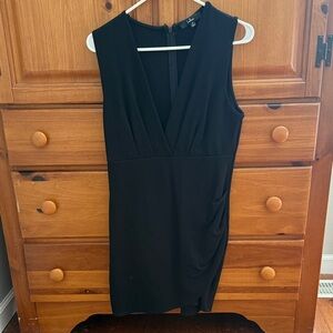 Lulus Black V-Neck Mini Dress